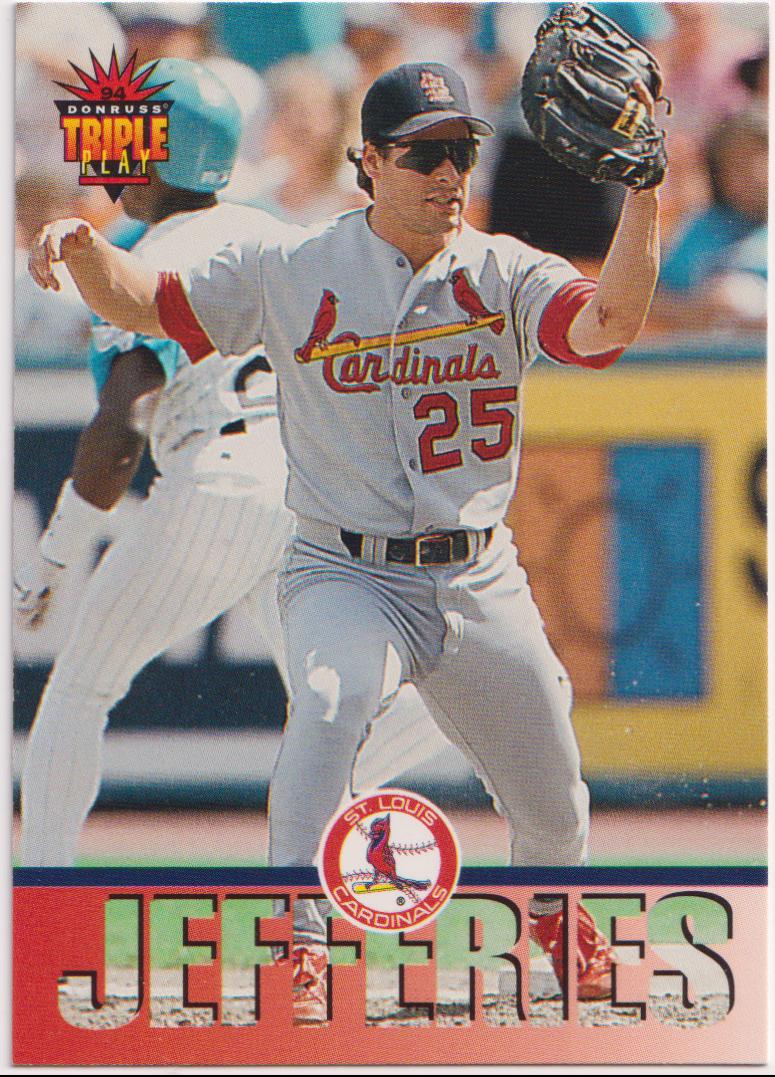 Gregg Jefferies #62 1994 Donruss Triple Play Baseball
