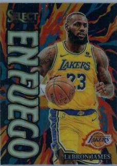 LeBron James [Silver Prizm] #10 Basketball Cards 2023 Panini Select En Fuego