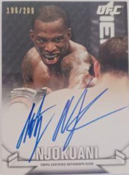 Anthony Njokuani #KA-AN Ufc Cards 2013 Topps UFC Knockout Autographs
