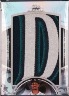 Julio Rodriguez #SJLP-JROD Baseball Cards 2024 Topps Sterling Jersey Letter Patch