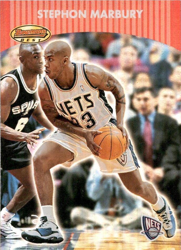 Stephon Marbury #43 Basketball Cards 2000 Bowman's Best
