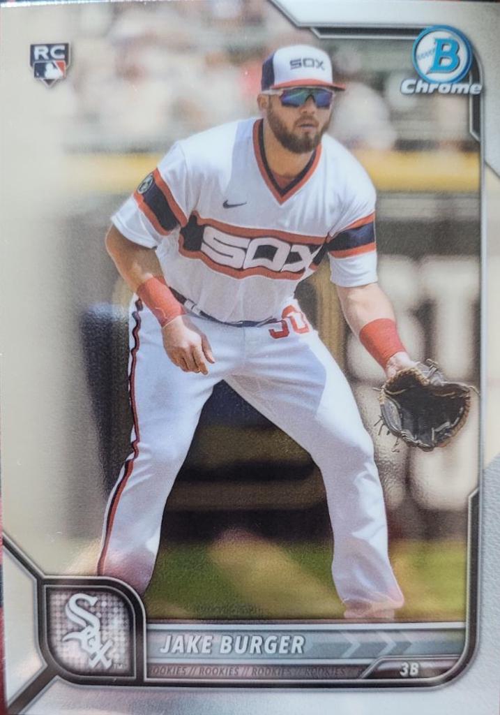 Jake Burger #47 Baseball Cards 2022 Bowman Chrome
