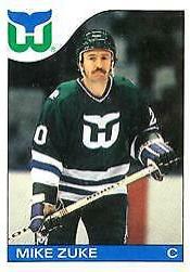 Mike Zuke #19 Hockey Cards 1985 O-Pee-Chee