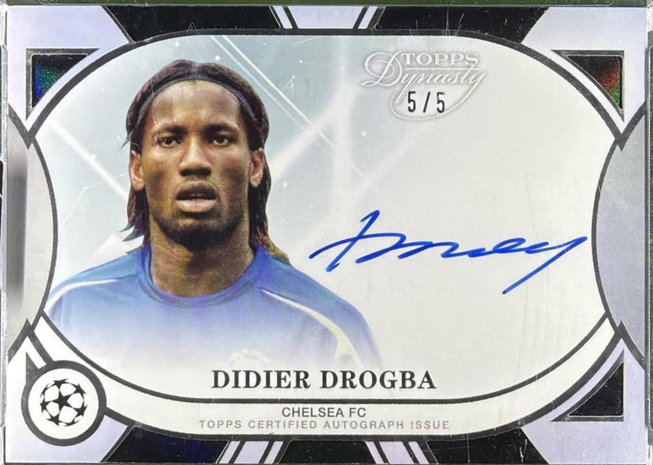 Didier Drogba #DAL-DD2 2024 Topps Dynasty UEFA Autograph