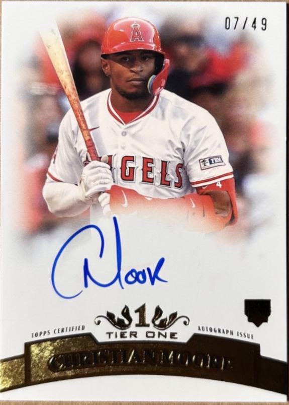 Christian Moore #R11A-CMO 2026 Topps Tier One Retro Autograph Baseball