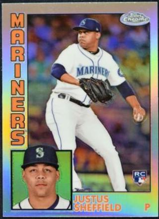 Justus Sheffield #23 Baseball Cards 2019 Topps Chrome 1984 Baseball