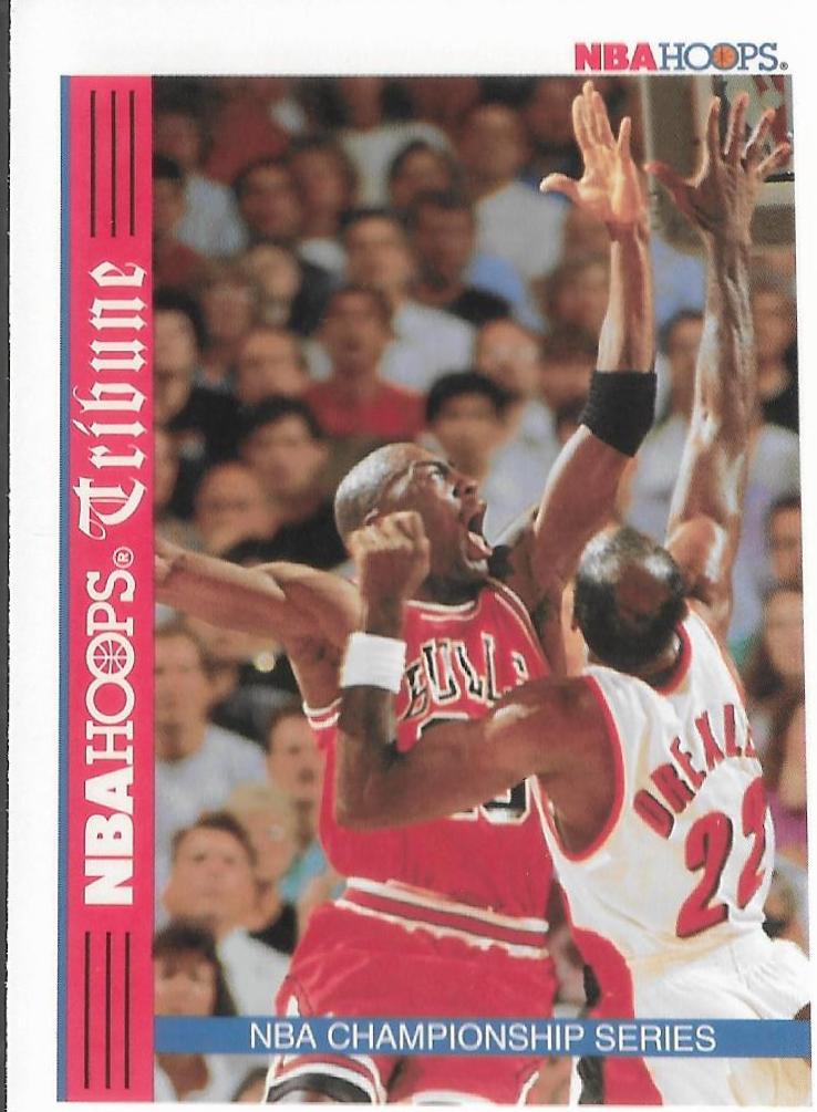 Michael Jordan #TR1 Basketball Cards 1992 Hoops NBA Championship Series