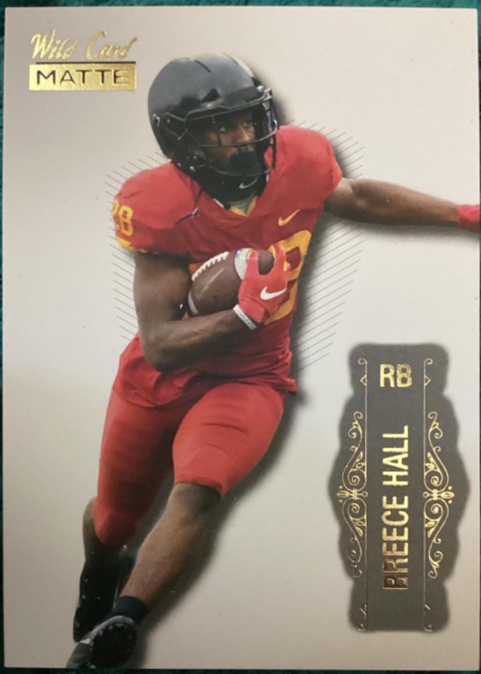 Breece Hall #LBC-10 Football Cards 2021 Wild Card Matte