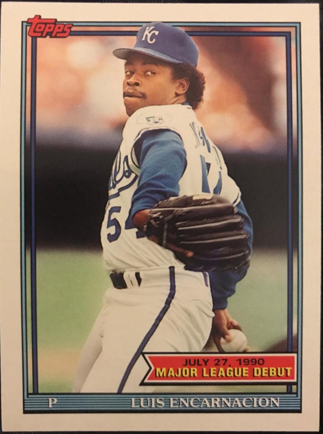 Luis Encarnacion #44 Baseball Cards 1991 Topps '90 M.L. Debut