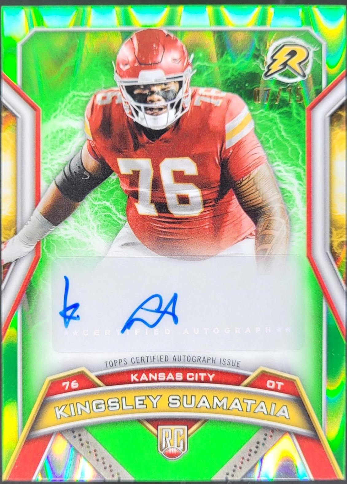 Kingsley Suamataia [Lime Green Static] #RRS-KS