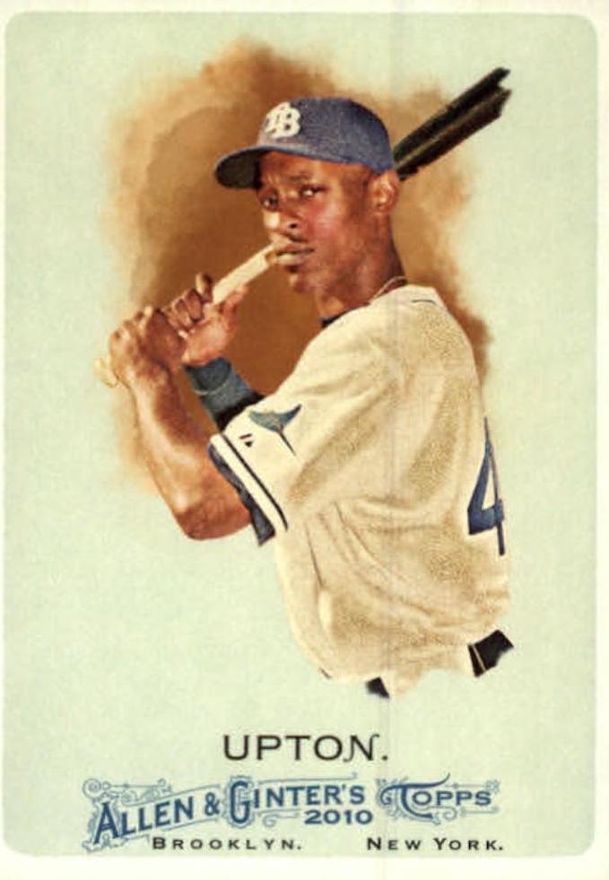 B.J. Upton #13 Baseball Cards 2010 Topps Allen & Ginter