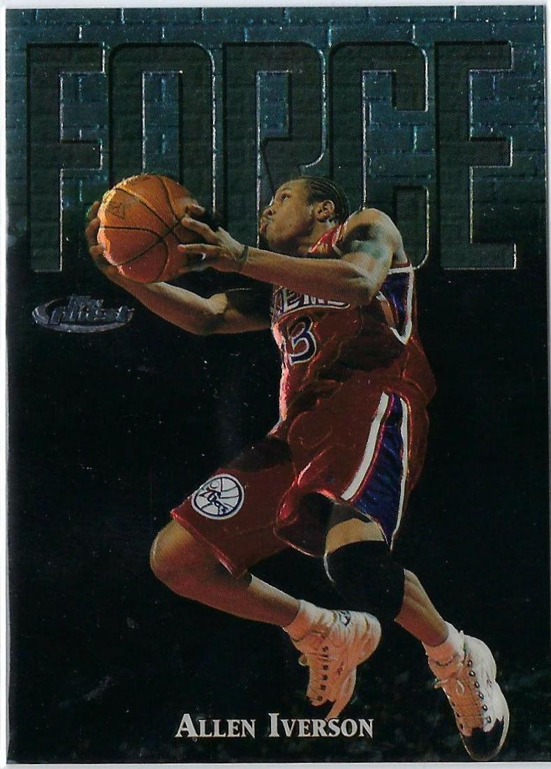 Allen Iverson #143 Basketball Cards 1997 Finest Embossed