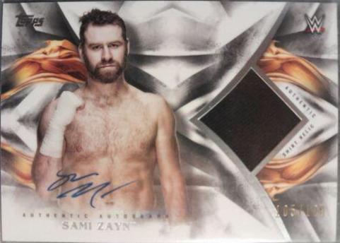 Sami Zayn #UAR-SZ Wrestling Cards 2019 Topps WWE Undisputed Auto Relic