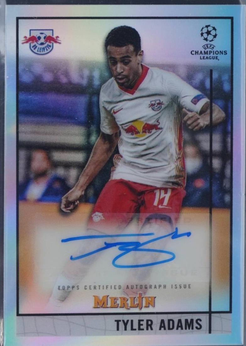 Tyler Adams #BCA-TA 2020 Topps Merlin Chrome UEFA Champions League Autographs