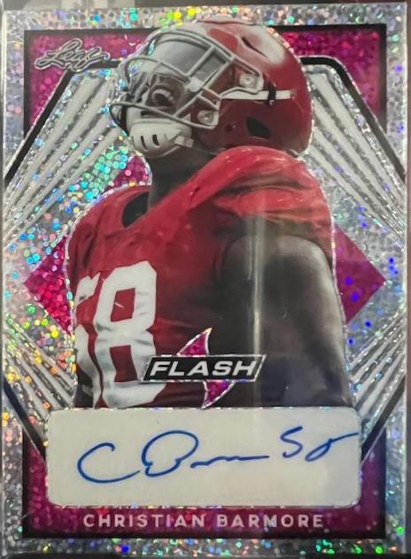 Christian Barmore #PA-CB1 Football Cards 2021 Leaf Flash Autographs