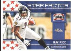 Ray Rice #22 Football Cards 2011 Panini Threads Star Factor Prices