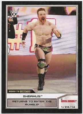 Sheamus #74 Wrestling Cards 2014 Topps WWE Road to Wrestlemania