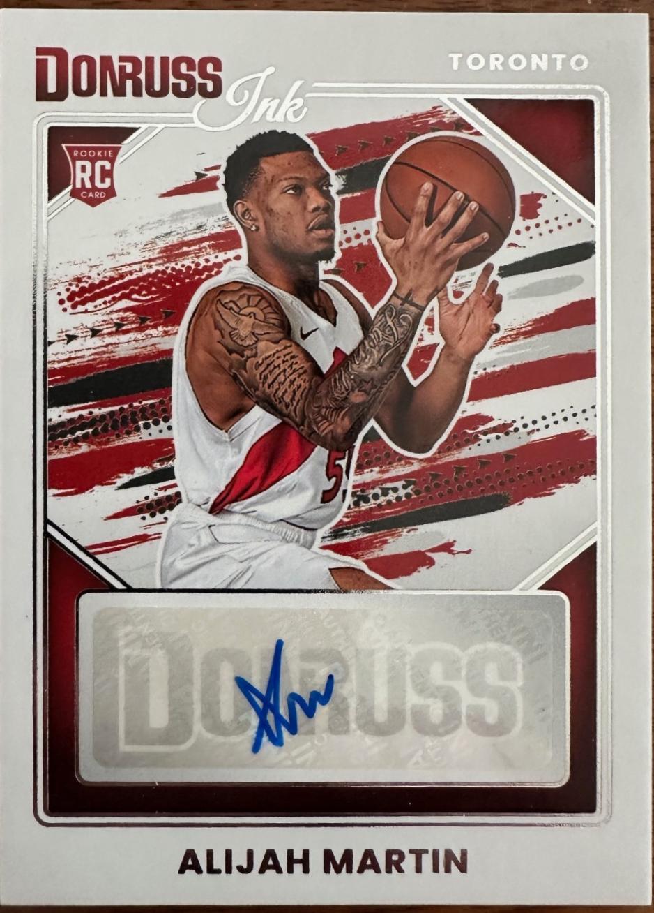 Alijah Martin #31 2025 Panini Donruss Ink Basketball