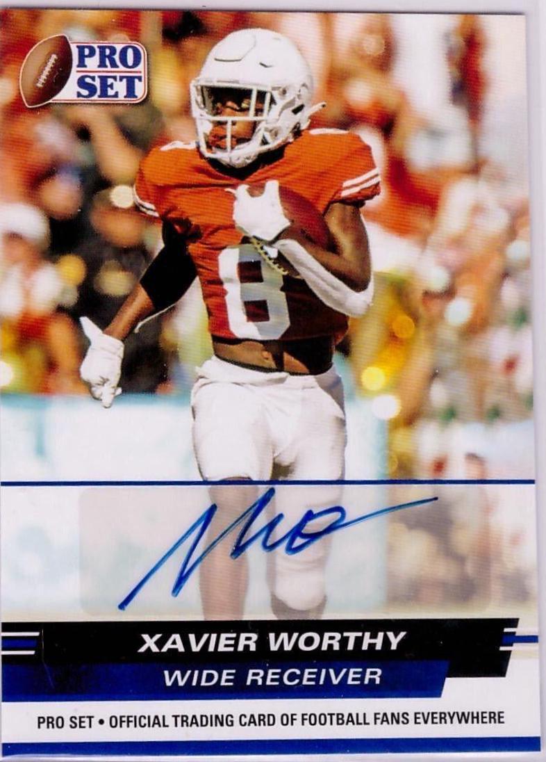 Xavier Worthy #BA-XW1 2022 Leaf Draft Autographs Football