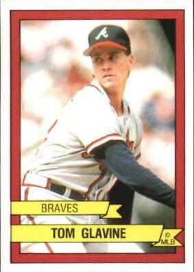 Tom Glavine #34 Baseball Cards 1989 Panini Stickers
