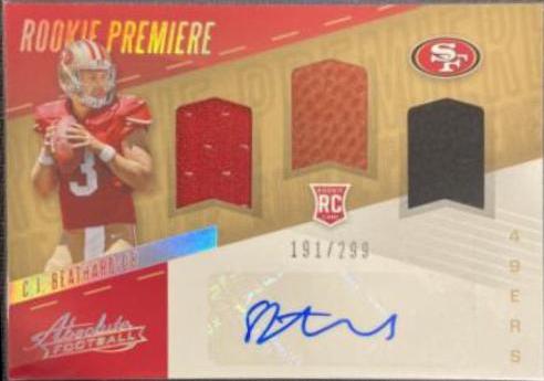 C.J. Beathard [Triple Material Autograph] #228