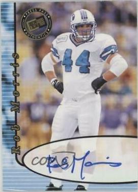 Rob Morris Football Cards 2000 Press Pass Autograph