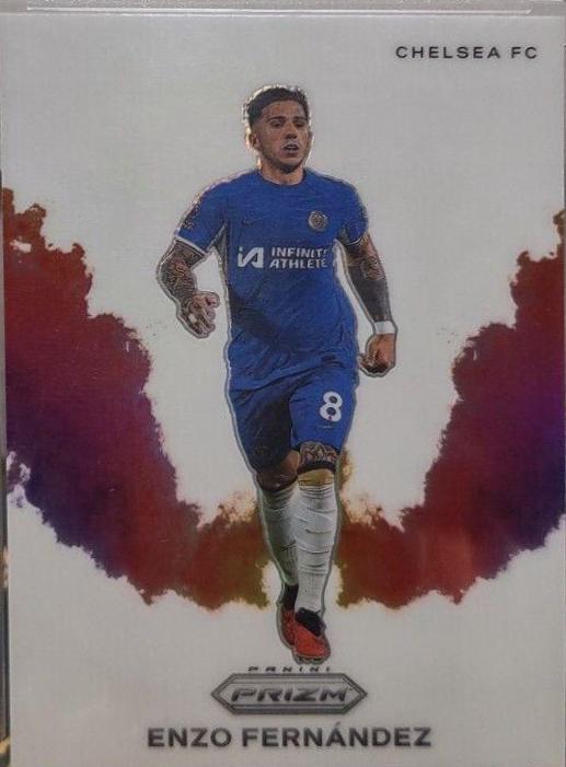Enzo Fernandez #22 Soccer Cards 2023 Panini Prizm Premier League Color Blast
