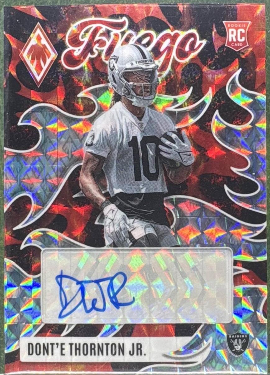 Dont'e Thornton Jr. #FUS-DOT 2025 Panini Phoenix Fuego Signature Football