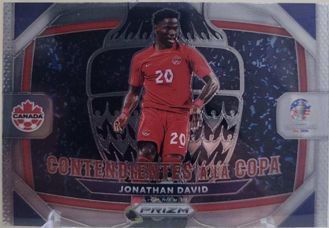 Jonathan David #4 Soccer Cards 2024 Panini Prizm Copa America Contendientes a la Copa