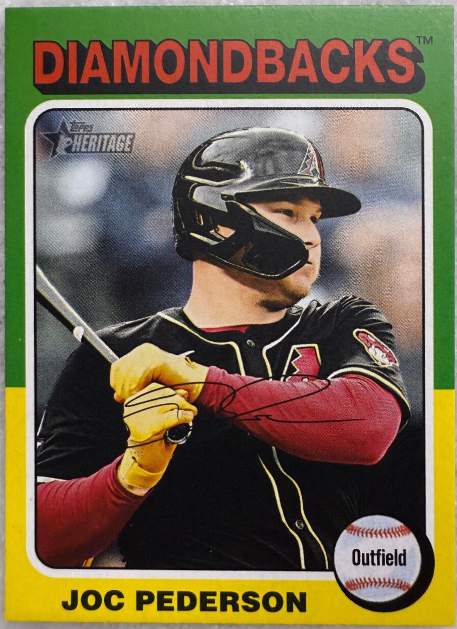 Joc Pederson #595 2024 Topps Heritage Mini Baseball