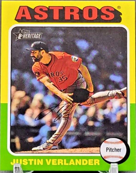 Justin Verlander #534 Baseball Cards 2024 Topps Heritage Mini