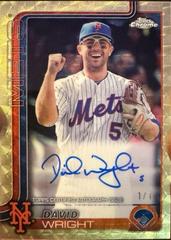 David Wright [Superfractor] #CLA-DW Baseball Cards 2025 Topps Chrome Legend Autograph Prices
