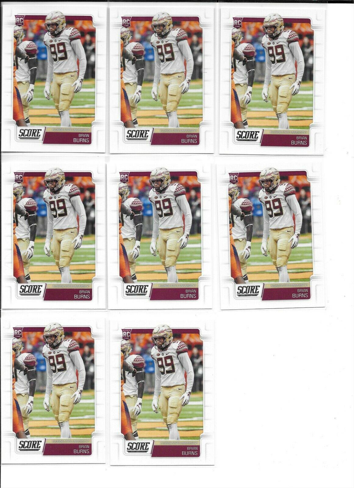 Brian Burns #379 Football Cards 2019 Panini Score
