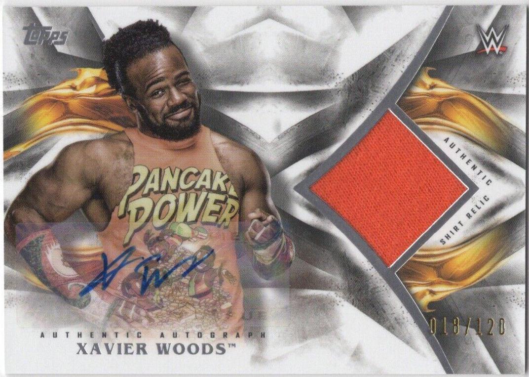 Xavier Woods #UAR-XW Wrestling Cards 2019 Topps WWE Undisputed Auto Relic