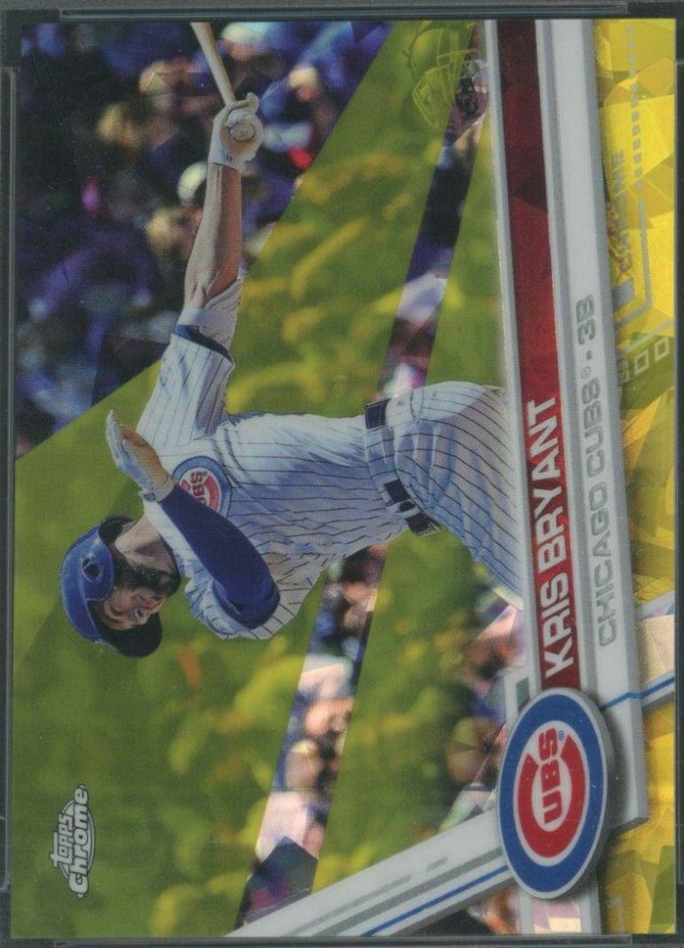 Kris Bryant #1 Baseball Cards 2017 Topps Chrome Sapphire