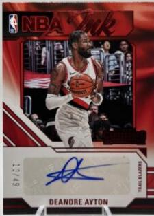 Deandre Ayton #4 Basketball Cards 2023 Panini Contenders NBA Ink Autograph
