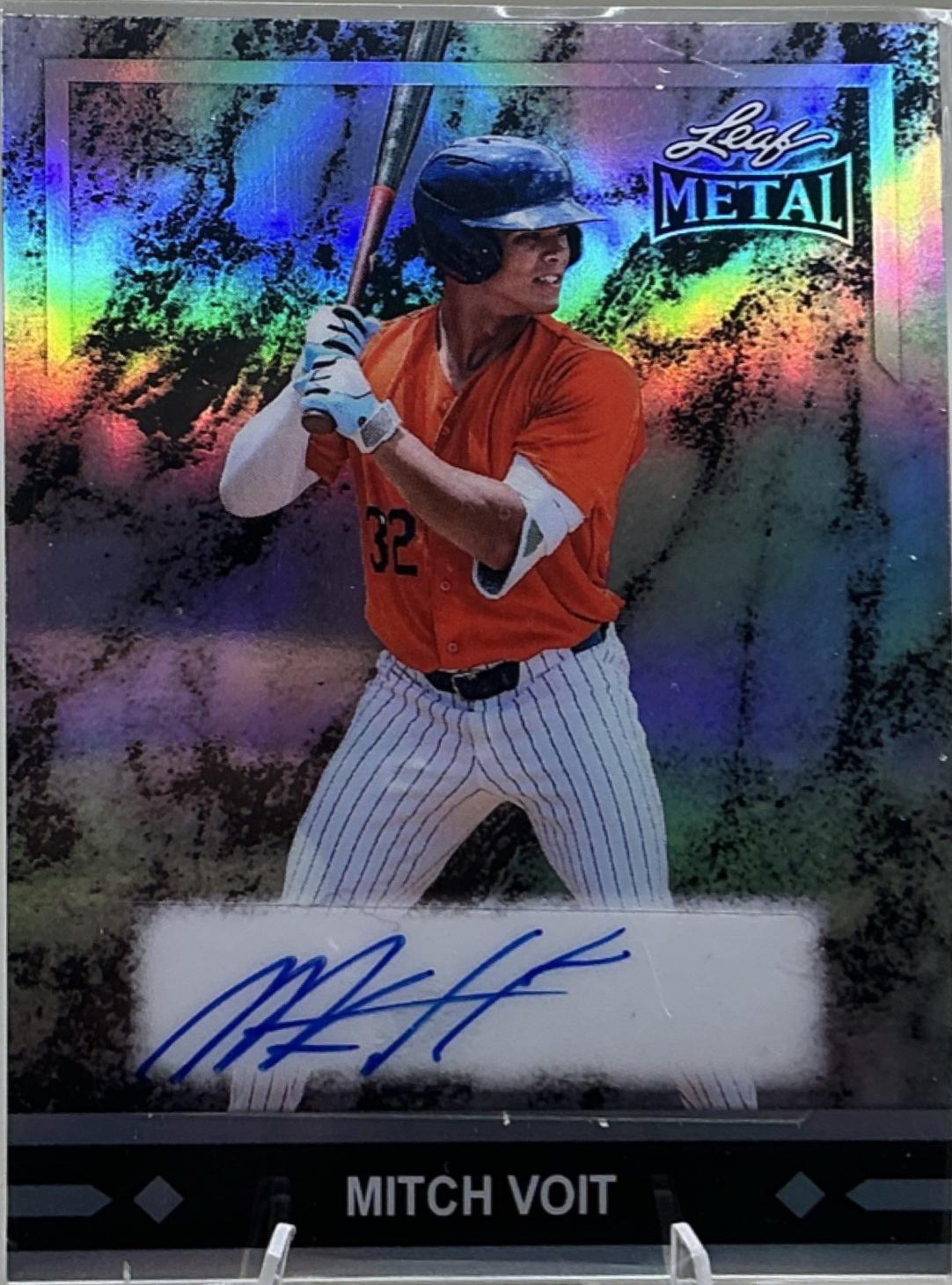Mitch Voit #91A-MV1 2026 Leaf Metal 1991 Gold Leaf Prospects Autograph Baseball