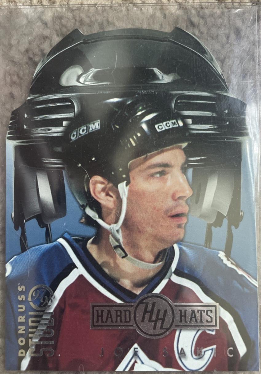 Joe Sakic #17 1997 Donruss Studio Hard Hats Hockey