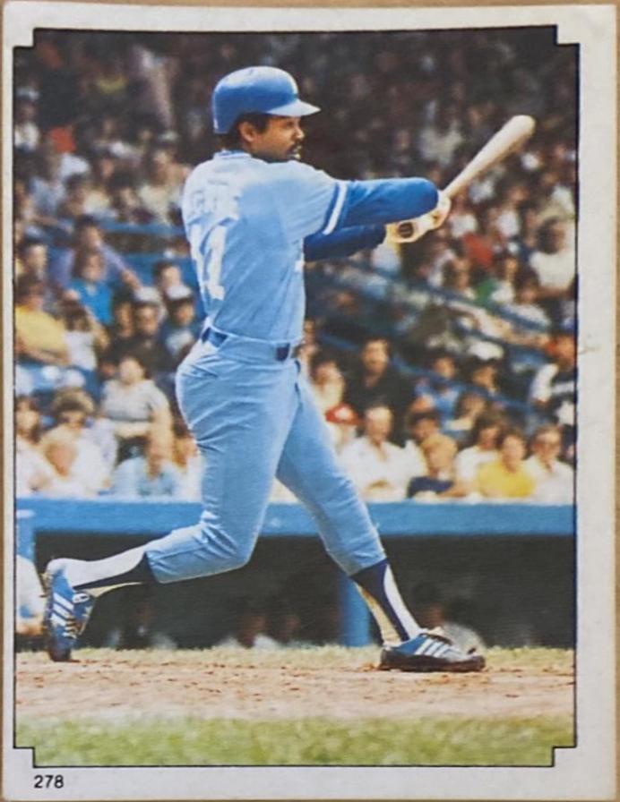 Hal McRae #278 1984 Topps Stickers Football