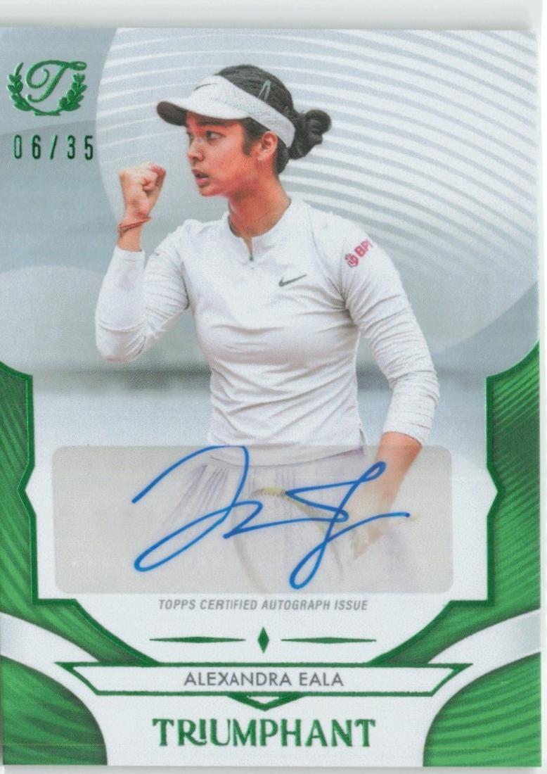 Alexandra Eala [Green Foil] #62-A Prices | 2025 Topps Triumphant