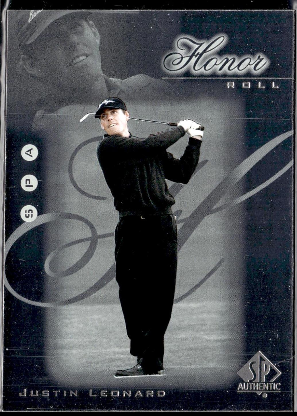 Justin Leonard #HR5 2001 Sp Authentic Honor Roll Golf