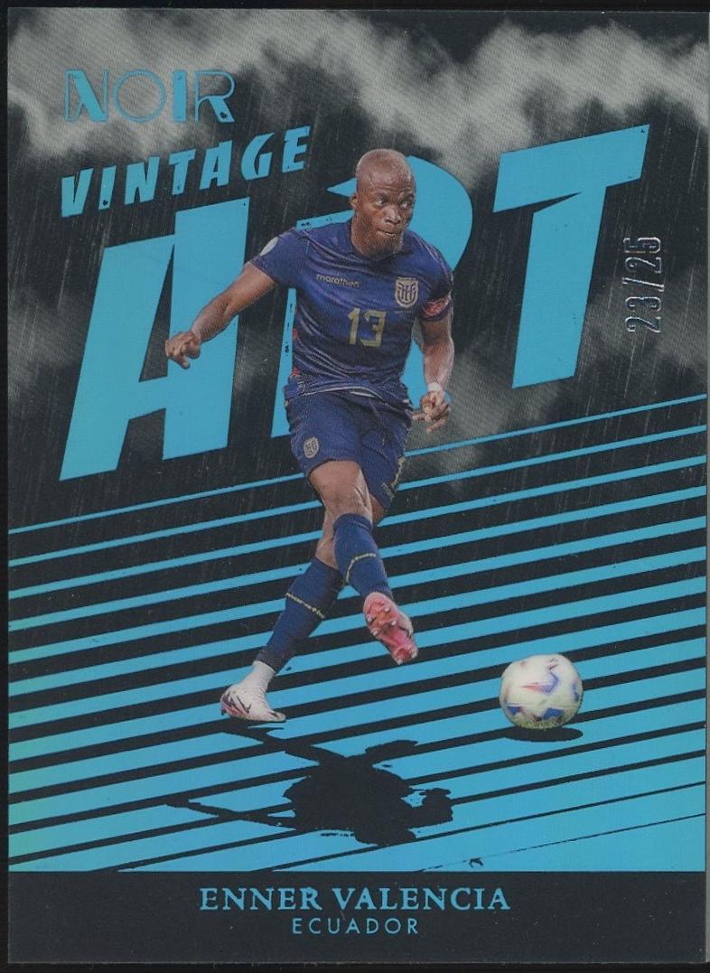 Enner Valencia #14 2024 Panini Noir Vintage Art Soccer