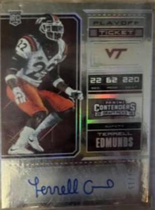 Terrell Edmunds [Playoff Autograph] #250