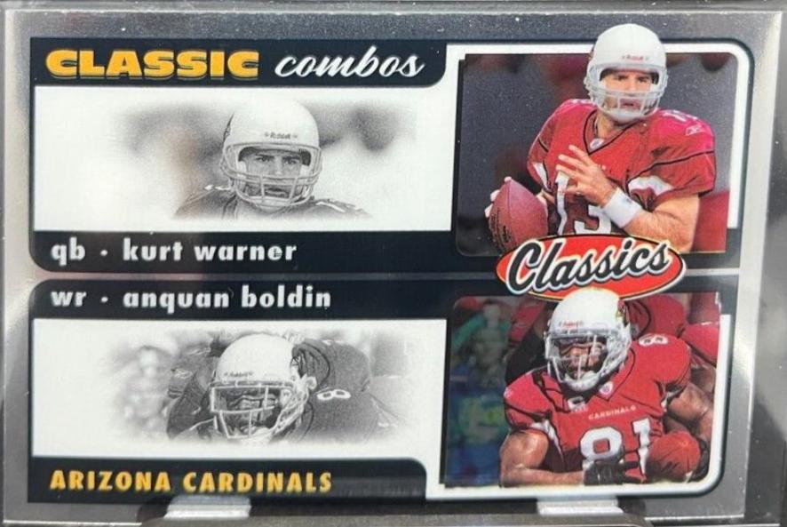Anquan Boldin, Kurt Warner #CC-11 Football Cards 2022 Panini Classics Combos