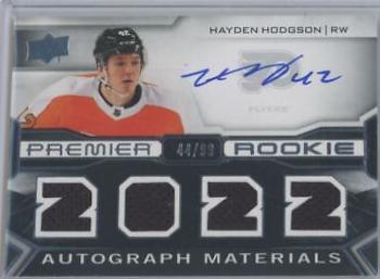 Hayden Hodgson #PRA-HH Hockey Cards 2022 Upper Deck Premier Rookie Auto Jersey