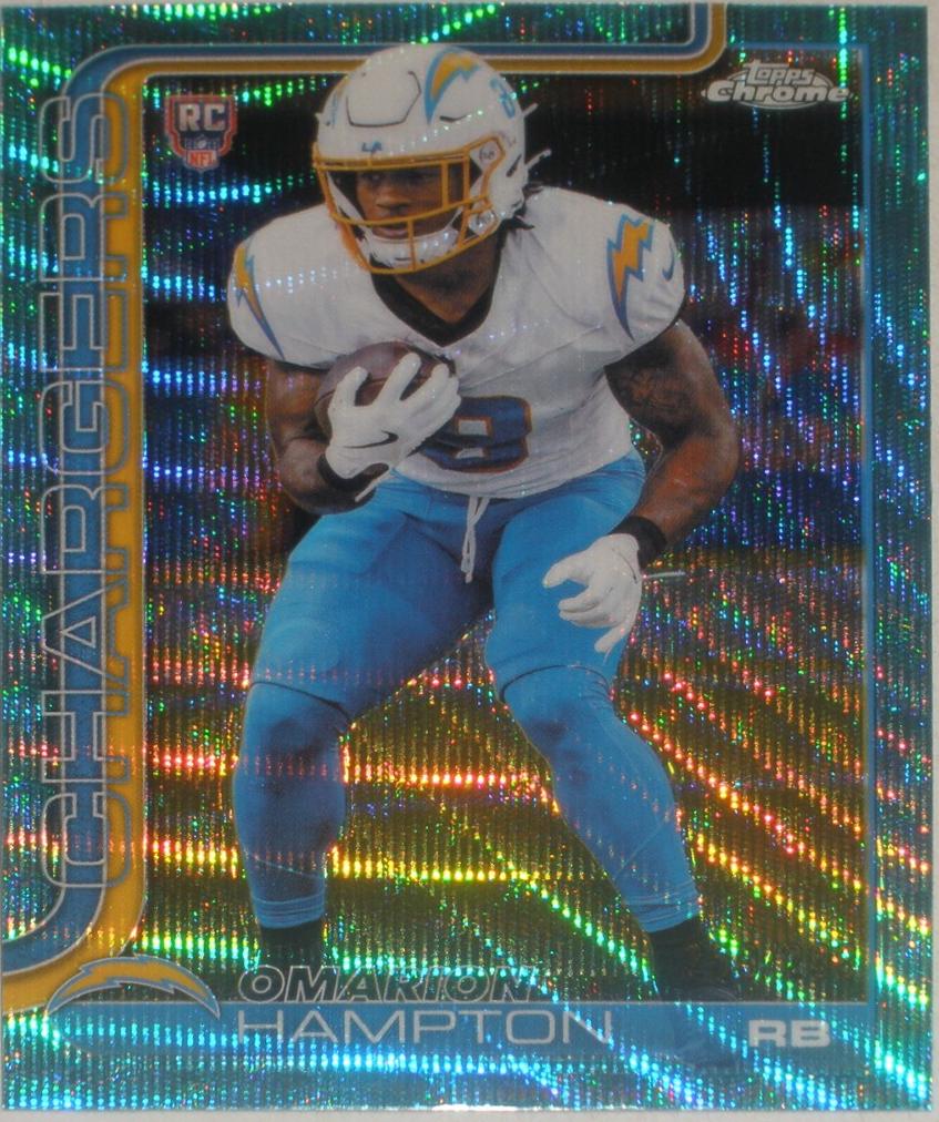 Omarion Hampton [Aqua Wave Refractor] #324