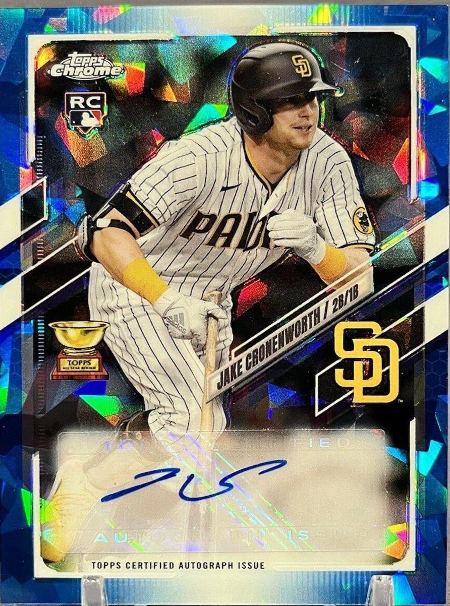 Jake Cronenworth #RA-JC Baseball Cards 2021 Topps Chrome Rookie Autographs