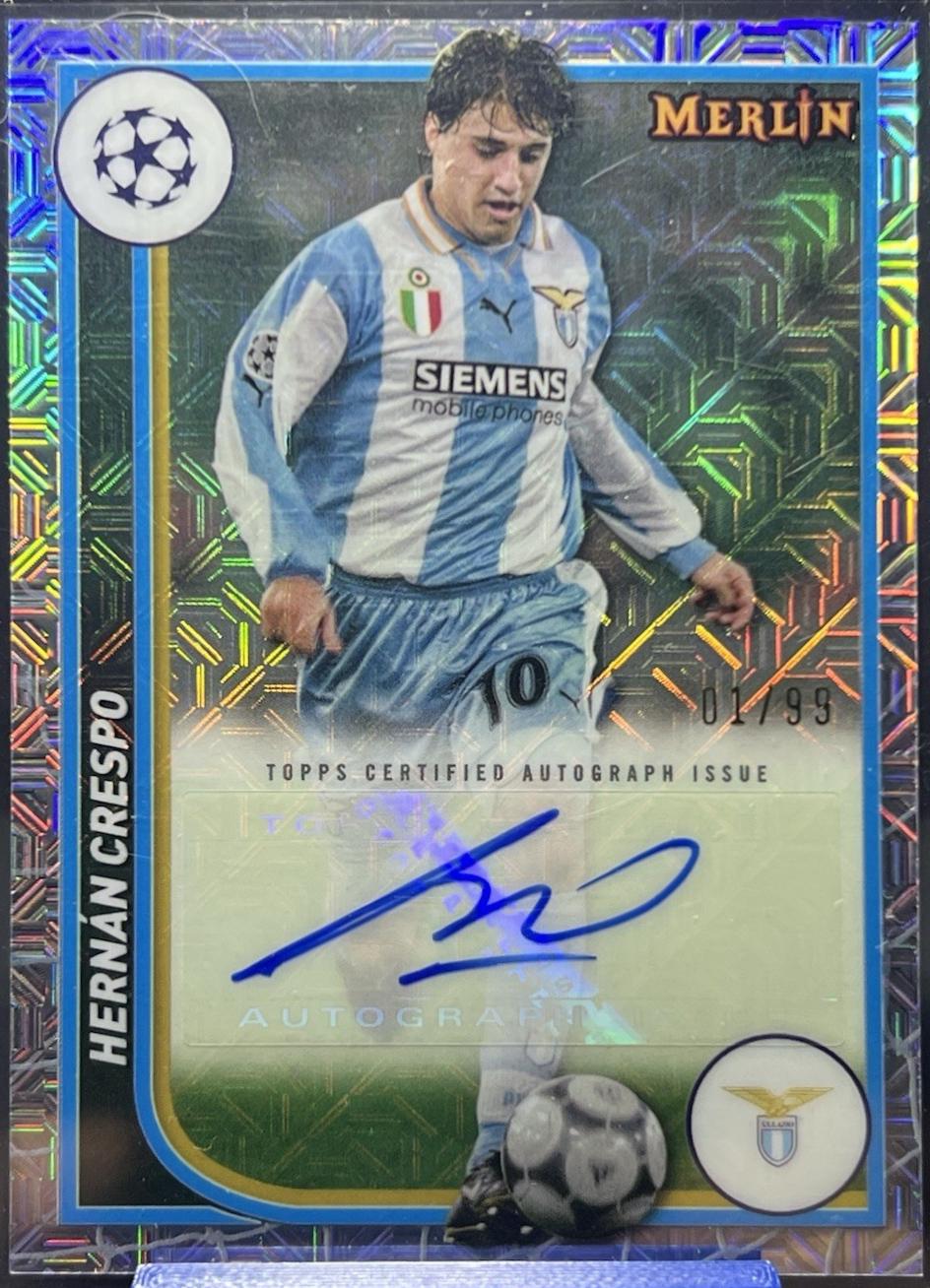 Hernan Crespo #AU-HC 2023 Merlin UEFA Autograph
