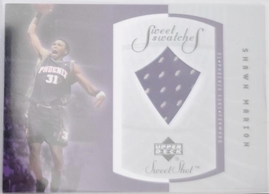 Shawn Marion #SM-S Basketball Cards 2002 Upper Deck Sweet Shot Sweet Swatches