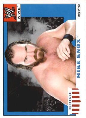 Mike Knox #36 Wrestling Cards 2008 Topps Heritage IV WWE